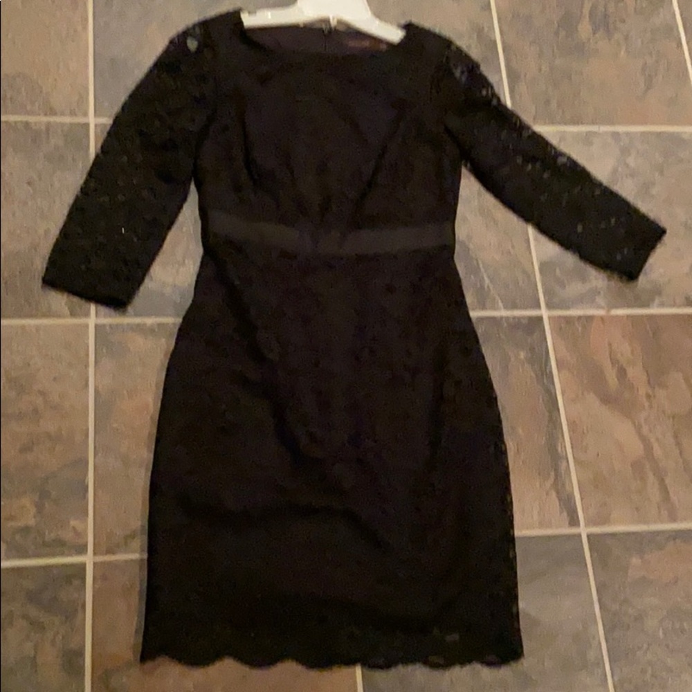 Black lace dress.